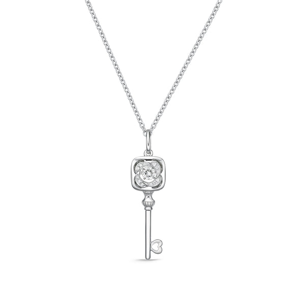 FNDSA11_00 Dancing Diamond Classic Necklace