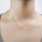 FNFD116_00 My First Diamond Illusion-setting Necklace
