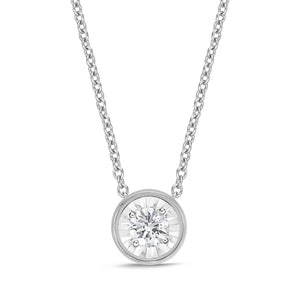 FNFD116_00 My First Diamond Illusion-setting Necklace