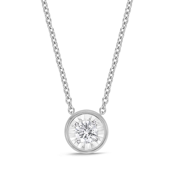 FNFD115_00 My First Diamond Illusion-setting Necklace