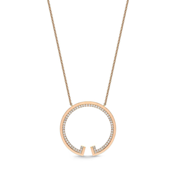 FNLC102_00 L Collection Diamond Fashion Necklace