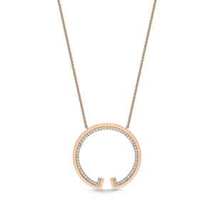 FNLC104_00 L Collection Diamond Fashion Necklace