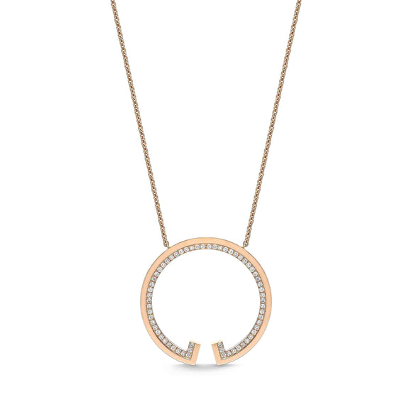 FNLC104_00 L Collection Diamond Fashion Necklace