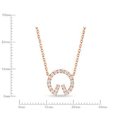 FNLC122_00 L Collection Diamond Fashion Necklace