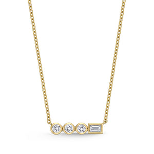 FNSUB03_00 Stack'em Up Diamond Fashion Necklace