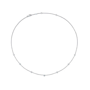 FNZY119_00 Dazzling by the Yard Diamond Station Necklace