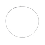 FNZY119_00 Dazzling by the Yard Diamond Station Necklace