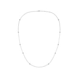 FNZY129_00 Dazzling by the Yard Diamond Station Necklace