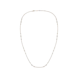 FNZY131_00 Dazzling by the Yard Diamond Station Necklace