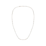 FNZY131_00 Dazzling by the Yard Diamond Station Necklace