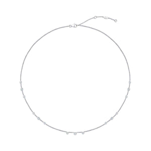 FNZY142_00 Dazzling by the Yard Diamond Station Necklace