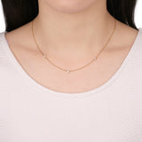 FNZY154_00 Dazzling by the Yard Diamond Station Necklace