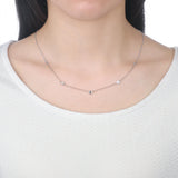 FNZY202_00 Dazzling by the Yard Diamond Station Necklace