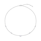 FNZY203_00 Dazzling by the Yard Diamond Station Necklace