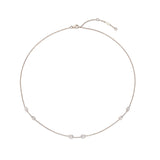 FNZY204_00 Dazzling by the Yard Diamond Station Necklace