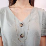 FNZY209_00 Dazzling by the Yard Diamond Station Necklace