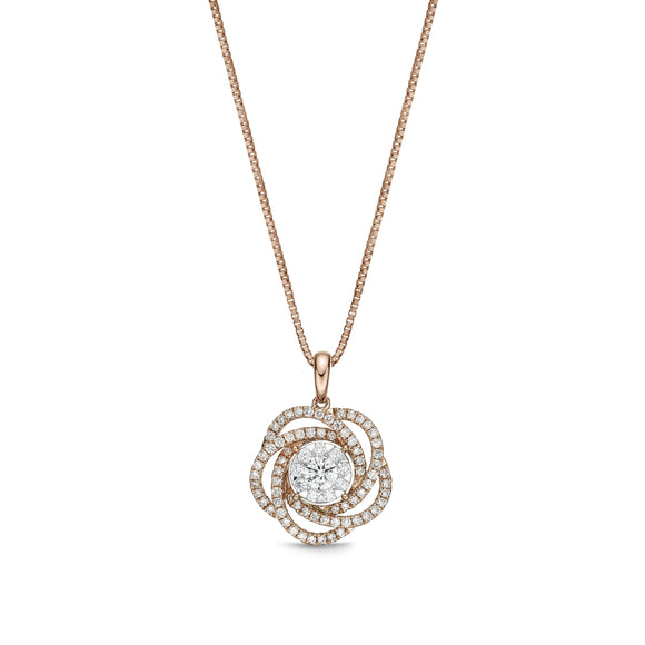 FPBQ127_00 Diamond Bouquets Fashion Pendant