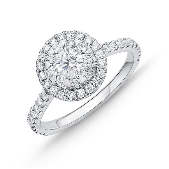 FRBQ102_00 Diamond Bouquets Engagement Ring