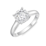 FRBQ145_00 Diamond Bouquets Engagement Ring