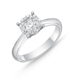 FRBQ157_00 Diamond Bouquets Engagement Ring