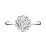 FRBQ174_00 Diamond Bouquets Fashion Ring