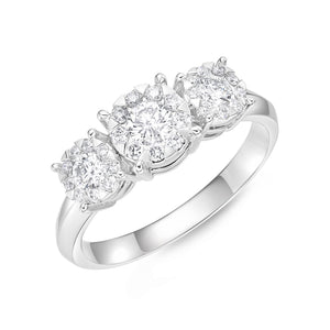 FRBQ185_00 Diamond Bouquets Engagement Ring