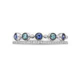 FRBZ102_SB Bezel Sapphire Fashion Ring