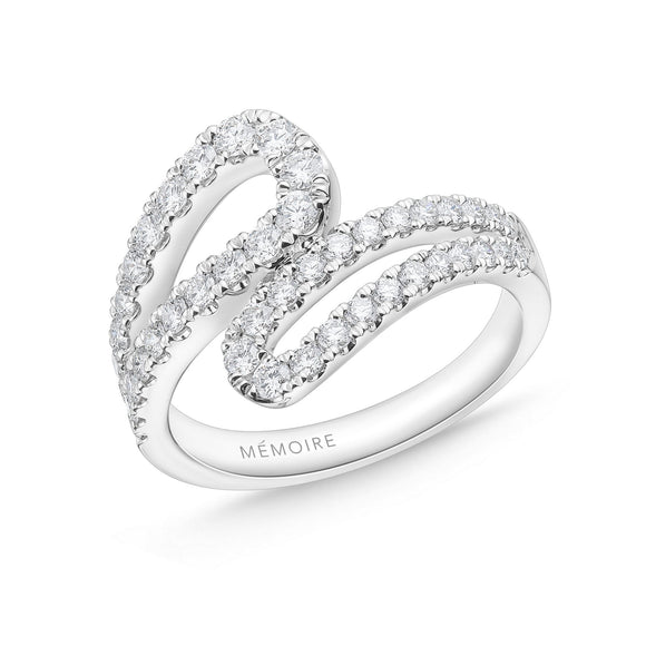 FRDD222_00 Diamond Line Fashion Ring