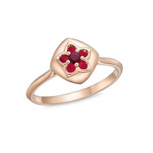 FRVL108_RU Valley of Light Ruby Illusion-setting Ring