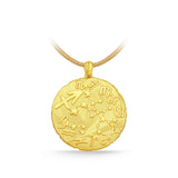 GNCN239_00 24K Zodiac Sagittarius Large Pendant