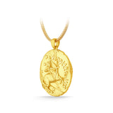 GNCN239_00 24K Zodiac Sagittarius Large Pendant