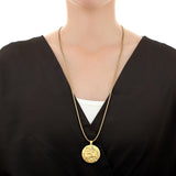 GNCN239_00 24K Zodiac Sagittarius Large Pendant