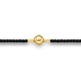 GNCN243_00 24K Zodiac Gemini Small Pendant with Black strap