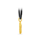 GNCN246_00 24K Zodiac Virgo Small Pendant with Black strap