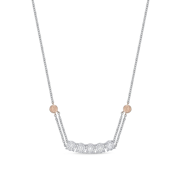 HNBQ162_00 Diamond Bouquets Classic Necklace