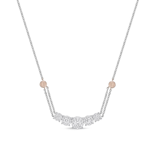 HNBQ163_00 Diamond Bouquets Classic Necklace