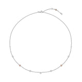 HNZY148_00 Dazzling by the Yard Diamond Station Necklace