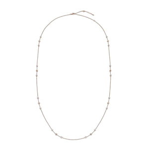 HNZY150_00 Dazzling by the Yard Diamond Station Necklace