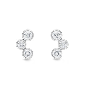 MEBZD04_00 Bezel Studs Earrings