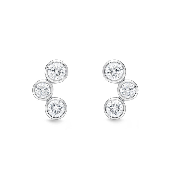 MEBZD04_00 Bezel Studs Earrings