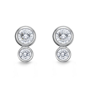 MEBZE02_00 Bezel Studs Earrings