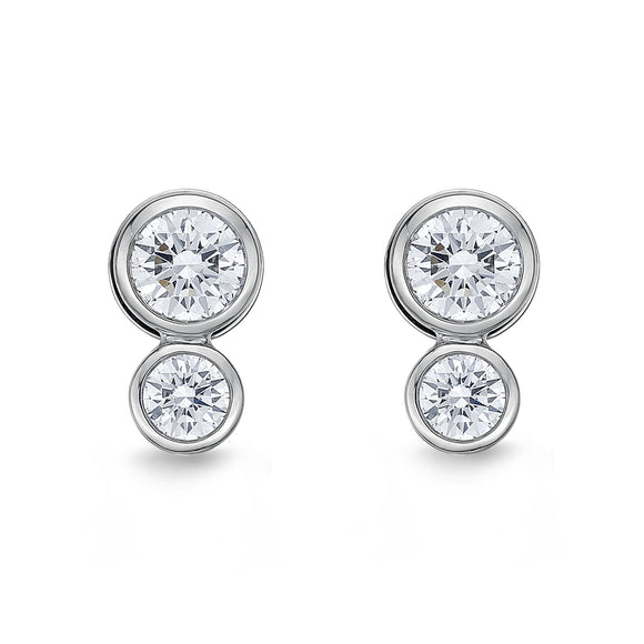 MEBZE02_00 Bezel Studs Earrings