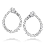UU707(OHHF123_00) Aerial Regal Diamond Hoop Earrings