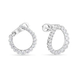 QA3420(OHHF147_00) Aerial Regal Diamond Hoops Small