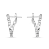 QA3420(OHHF147_00) Aerial Regal Diamond Hoops Small