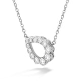 UU711 (ONHF112_00) Aerial Regal Scroll Teardrop Necklace