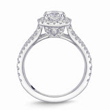 QRHA*01_00 Halo Diamond Engagement Semi-Mount Ring