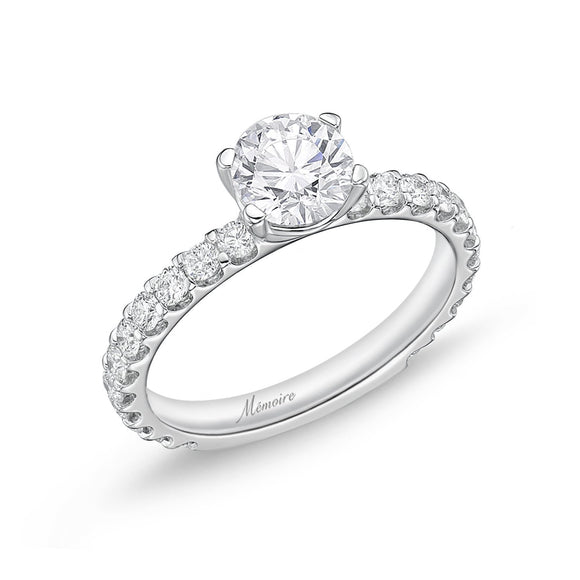 QROD*14_00 Odessa Diamond Engagement Semi-Mount Ring
