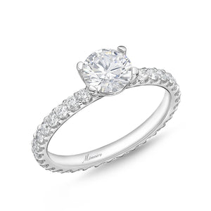 QROD*27_00 Odessa Diamond Engagement Semi-Mount Ring