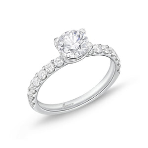 QROD*83_00 Odessa Diamond Engagement Semi-Mount Ring